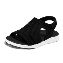 将图片加载到图库查看器,New Summer Women Sandals Shoes Blue Casual Woman Flats Buckle Strap Fashion Beach Shoe Modern Slide Square Open Toe One Band Cute Slip On Flat Dressy Casual Summer Sandals