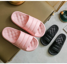 将图片加载到图库查看器,New Thicker EVA Sofa Slides Sole Soft Indoor Slippers Men Women Anti-Slip Sandals Summer Bathroom Platform Shoes Open Toe Soft Slippers Thick Lightweight Non-Slip Shower Bath Cloud Slides Pool Gym House Sandals