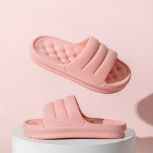 将图片加载到图库查看器,New Thicker EVA Sofa Slides Sole Soft Indoor Slippers Men Women Anti-Slip Sandals Summer Bathroom Platform Shoes Open Toe Soft Slippers Thick Lightweight Non-Slip Shower Bath Cloud Slides Pool Gym House Sandals