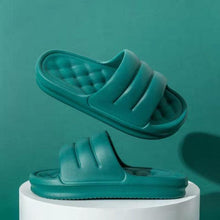 将图片加载到图库查看器,New Thicker EVA Sofa Slides Sole Soft Indoor Slippers Men Women Anti-Slip Sandals Summer Bathroom Platform Shoes Open Toe Soft Slippers Thick Lightweight Non-Slip Shower Bath Cloud Slides Pool Gym House Sandals