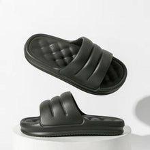 将图片加载到图库查看器,New Thicker EVA Sofa Slides Sole Soft Indoor Slippers Men Women Anti-Slip Sandals Summer Bathroom Platform Shoes Open Toe Soft Slippers Thick Lightweight Non-Slip Shower Bath Cloud Slides Pool Gym House Sandals