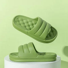 将图片加载到图库查看器,New Thicker EVA Sofa Slides Sole Soft Indoor Slippers Men Women Anti-Slip Sandals Summer Bathroom Platform Shoes Open Toe Soft Slippers Thick Lightweight Non-Slip Shower Bath Cloud Slides Pool Gym House Sandals