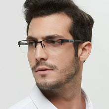 将图片加载到图库查看器,Lightweight Alloy Semi-Rimless Reading Glasses For Men And Women With Quality Half Frame Men Reading Glasses For Men New Retro Eyewear