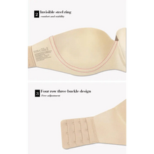 Load image into Gallery viewer, New Trendy Invisible Bras Bralette Underwear Women's Push Up Strapless Bra Wedding Brassiere Underwired Back 1/2 Cup