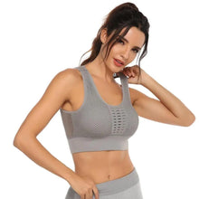 Load image into Gallery viewer, New Trendy Women's T-shirts Workout Sports Bra Yoga Vest Backless Solid Quick Dry Running Gym Sport bra Yoga Shirts