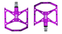 Load image into Gallery viewer, New Ultralight Bicycle Pedals Part Anti-Slip Aluminum Body Road Flat Foot Cycling Sealed 3 Bearing Mountain Bike Pedal Mountain Bike Pedals, Ultra Strong Machined Bicycle Flat Alloy Pedals Non-Slip