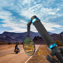 Load image into Gallery viewer, New Universal Rotate Bike Rearview Mirror Unique Bicycle Handlebar Mounted Convex Rear View Mirror Adjustable Full Rotatable Rearview Bicycle Mirrors Wide Angle Acrylic Convex Cycling Safety Mirror For Road Bike
