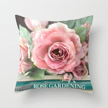 Load image into Gallery viewer, New Velvet Cushion Cover Pillowcase Colorful Flower Cushion Sunflower Rose Mediterranean Pillow Case Decor Sofa Throw Pillows Room 45x45CM
