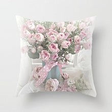 Load image into Gallery viewer, New Velvet Cushion Cover Pillowcase Colorful Flower Cushion Sunflower Rose Mediterranean Pillow Case Decor Sofa Throw Pillows Room 45x45CM