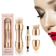 Load image into Gallery viewer, New Vintage Style 4 In 1 Makeup Brushes For Foundation, Eyebrow Shadow, Eyeliner Blush Powder, Brush Cosmetic And Concealer Professional Makeup Brush