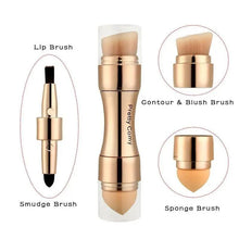 Load image into Gallery viewer, New Vintage Style 4 In 1 Makeup Brushes For Foundation, Eyebrow Shadow, Eyeliner Blush Powder, Brush Cosmetic And Concealer Professional Makeup Brush