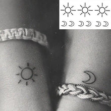 Load image into Gallery viewer, New Waterproof Temporary Sticker Tattoo Flame Heart Star Element Body Art Cute Small Tattoos For Kids Womens