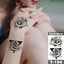 Load image into Gallery viewer, New Waterproof Temporary Tattoo Sticker Deer Animal Flash Tatoo Black Line Body Art Small Decorative Design For Womens Boys