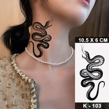 Load image into Gallery viewer, New Waterproof Temporary Tattoo Sticker Deer Animal Flash Tatoo Black Line Body Art Small Decorative Design For Womens Boys