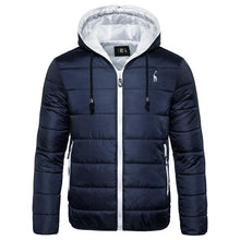 Load image into Gallery viewer, New Waterproof Winter Jacket Men Hooded Warm Autumn Jacket Windproof Hooded Men Blue Comfortable Men's Jackets Lightweight Hiking Jackets For Ski Winter Coat
