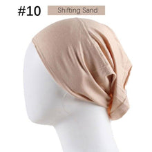 Load image into Gallery viewer, New Winter Autumn Soft Solid Color Inner Hijab Cap Lightweight Muslim Turban Elegant Hijab Caps Hat Islam Under Scarf Undercap Bonnet Color Soft Jersey Stretch Hijab's Tube Cap Hat Hijab Bonnet Muslim Women Scarf Turbans Head For Women