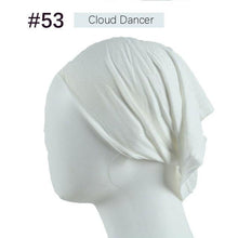 Load image into Gallery viewer, New Winter Autumn Soft Solid Color Inner Hijab Cap Lightweight Muslim Turban Elegant Hijab Caps Hat Islam Under Scarf Undercap Bonnet Color Soft Jersey Stretch Hijab's Tube Cap Hat Hijab Bonnet Muslim Women Scarf Turbans Head For Women