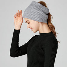 Load image into Gallery viewer, New Winter Autumn Solid Color Soft Cashmere Knit Ring Scarves Neck Warmer Elastic Neck Gaiter Head Wrap Headwear Comfort Collar Female Winter One Loop Scarf For Women