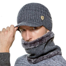 Load image into Gallery viewer, New Winter Hat Skellies Beanies Hats Winter Beanies For Men Women Wool Scarf Caps Balaclava Mask Gorgas Bonnet Knitted Hat Scarf Hat Set Outdoor Sport Warm Beanies Hat For Men Knitted Hats Bandana Hiking Camping Kid Neck Warmer Cap