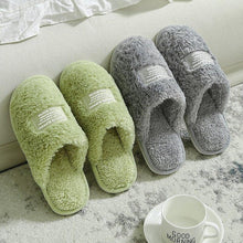 Load image into Gallery viewer, New Winter Men And Women Slippers Indoor Home Warm Plush Non-Slip Wear-Resistant Soft-Soled Couple Cotton House Slippers Memory Foam Slippers Scuff Outdoor Indoor Warm Plush Bedroom Shoes