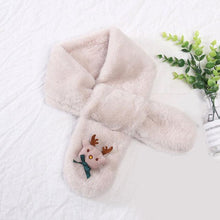Load image into Gallery viewer, New Winter Solid Color Warm Thicken Soft Collar Scarf Faux Rabbit Fur Neckerchief Plush Warm Hot Scarfs Cross Collar Scarf Shawl Solid With Pearl Elegant For Women