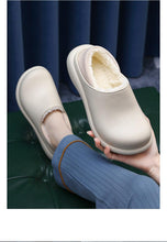 将图片加载到图库查看器,New Winter Women Slipper Soft Bottom Plush Home Shoes Slippers Indoor Waterproof Non-Slip Memory Foam Comfy Fluffy Fur Memory Foam Boots House Shoes Thick Sole 6cm