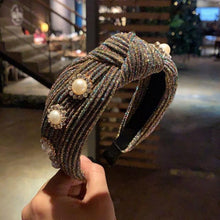 Load image into Gallery viewer, New Women Hairband Cross Knot Braid Twist Headband Adult Autumn Winter Shiny Color Headwear Wide Side Turban Gorgeous Hair Accessories For Women