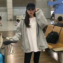将图片加载到图库查看器,New Women Hoodie Version Loose Thin Long Oversized Sweatshirts Women Pink Women's Sweatshirt With A Hood Hoodies Hooded Jacket Female Long Sleeve Hooded Streetwear Hoodie