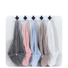 Load image into Gallery viewer, NEW Women Magic Shower Microfiber Hair Towel Quick Drying Dryer Bath Towels Quickly Drying Women Accessories