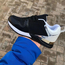 将图片加载到图库查看器,New Women's Breathable Sneakers Fashion Autumn Running And Walking Lace-up Breathable Casual Comfortable Walking Footwear Fashion New Lightweight Sneakers