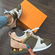 将图片加载到图库查看器,New Women's Breathable Sneakers Fashion Autumn Running And Walking Lace-up Breathable Casual Comfortable Walking Footwear Fashion New Lightweight Sneakers