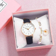 将图片加载到图库查看器,New Women Watch Fashion Casual Leather Belt Watches Simple Small Dial Quartz Dress Wristwatch Quartz Analog Wrist Watches For Women With Second Hand Luminous Hands Women Leather Watch