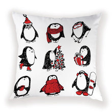将图片加载到图库查看器,New Year Christmas Decorations Pillows Cover Christmas Décor for Home Christmas Tree Snowflake Snowman Reindeer Home Decor Throw Pillow Case Cushion Cover Santa Merry Christmas Gift Xmas 45x45cm