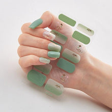 Load image into Gallery viewer, New Year Patterned Nail Decor Nail Polish Nail Art Stickers Full Beauty Sticker for Nails Nail Accessorie Christmas Nail Sticker 3D Nail Art Stickers Decal Slider Template Diy Nail Tool Decorations Nail Art Design Self Adhesive Luxury Designer Nail Sticke