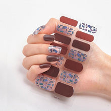 Load image into Gallery viewer, New Year Patterned Nail Decor Nail Polish Nail Art Stickers Full Beauty Sticker for Nails Nail Accessorie Christmas Nail Sticker 3D Nail Art Stickers Decal Slider Template Diy Nail Tool Decorations Nail Art Design Self Adhesive Luxury Designer Nail Sticke