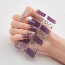 Load image into Gallery viewer, New Year Patterned Nail Decor Nail Polish Nail Art Stickers Full Beauty Sticker for Nails Nail Accessorie Christmas Nail Sticker 3D Nail Art Stickers Decal Slider Template Diy Nail Tool Decorations Nail Art Design Self Adhesive Luxury Designer Nail Sticke