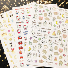 Load image into Gallery viewer, Newest Cats 3D Nail Art Sticker Decal Template Nail Tool Decorations Cute Nail Stickers for Kids and Little Girls Sheets Self Adhesive Nail Art Stickers 3D Animal Nail Decals Nail Art Decoration Set Including Cat Dog Strawberry Bear Chick Bunny Pat