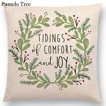 Load image into Gallery viewer, Newest Floral Quotes Decorative Pillow Covers Fresh Flowers Garland Inspirational Words Decorative Cotton Linen Throw Pillow Cushion Covers And Gifts For Women Daughter Mum Best Friend Birthday Home Decorations