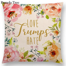 Load image into Gallery viewer, Newest Floral Quotes Decorative Pillow Covers Fresh Flowers Garland Inspirational Words Decorative Cotton Linen Throw Pillow Cushion Covers And Gifts For Women Daughter Mum Best Friend Birthday Home Decorations