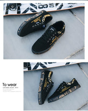 Load image into Gallery viewer, Newest Spring Autumn Men's Flat Shoes Fashion Comfortable Breathable Canvas Sneakers Men's Lace Casual Slip On Sneakers Classic Low Top Canvas Causal Comfortable Walking Flats Sneakers