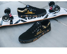 Load image into Gallery viewer, Newest Spring Autumn Men's Flat Shoes Fashion Comfortable Breathable Canvas Sneakers Men's Lace Casual Slip On Sneakers Classic Low Top Canvas Causal Comfortable Walking Flats Sneakers