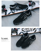 Load image into Gallery viewer, Newest Spring Autumn Men's Flat Shoes Fashion Comfortable Breathable Canvas Sneakers Men's Lace Casual Slip On Sneakers Classic Low Top Canvas Causal Comfortable Walking Flats Sneakers
