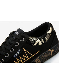Load image into Gallery viewer, Newest Spring Autumn Men's Flat Shoes Fashion Comfortable Breathable Canvas Sneakers Men's Lace Casual Slip On Sneakers Classic Low Top Canvas Causal Comfortable Walking Flats Sneakers
