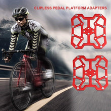 Load image into Gallery viewer, Newest Universal Clipless To Platform Adapters Cleats Pedal For Speed play Bike Cycle Platform Adapter Bicycle Universal Clipless Aluminum Alloy Platform Adapters Cleats Pedal