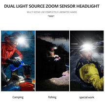 Load image into Gallery viewer, Newest Waterproof XHP199 16-Core Super Bright Powerful Lantern Headlamp XHP110 LED USB Flashlight XHP50 Headlight Rechargeable 18650 Zoom Torch Light