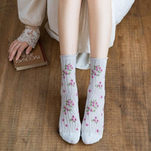 Load image into Gallery viewer, News Fashion Floral Print Women's Socks Harajuku Vintage Streetwear Crew Socks Kawaii Cute Cotton Long Sock Winter Warm Socks For Men And Women