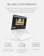Load image into Gallery viewer, HP 14" 14DQ0052DX Intel Celeron N4120 White 4 GB/64 GB Windows 11