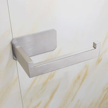 Load image into Gallery viewer, No-Drill Self Adhesive Toilet Paper Holder Stainless Steel Bathroom Kitchen Roll Paper Accessory Tissue Towel Rack Metal Holders Toilet Tissue Roll Holders Dispenser And Hangers Wall Mounted For Bathroom Kitchen Stainless Steel Modern Square Style