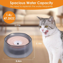 Load image into Gallery viewer, No Spill Dog Cat Water Bowl Spill Proof Slow Water Feeder