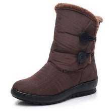 Load image into Gallery viewer, Non-Slip Snow Boots New Womens Warm Winter Boots Waterproof Shoes Winter Women Shoes Plus Velvet Cotton Boots Warm Lining Comfortable Non Slip Ankle Booties Outdoor Hiking Walking Platform Shoes